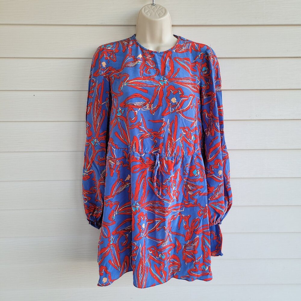 Diane Von Furstenberg 100% Silk Eldsen Printed Dress - Picture 1 of 8